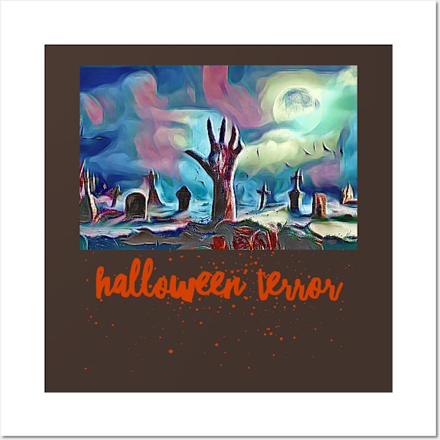 Halloween Terror Graveyard Wall Art by PersianFMts